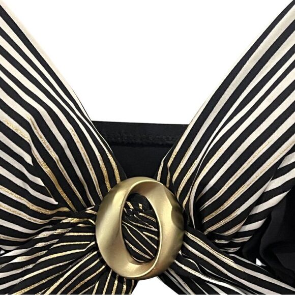 Gottex Contour Black and gold tankini Size 8, NWT - Picture 3 of 11